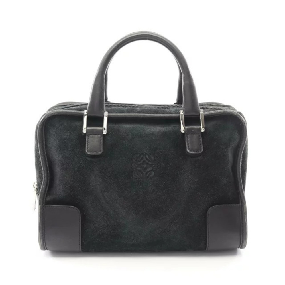Loewe Amazona handbag suede leather black
